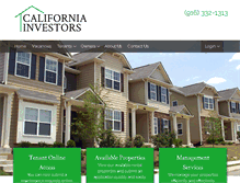 Tablet Screenshot of cal-investors.com